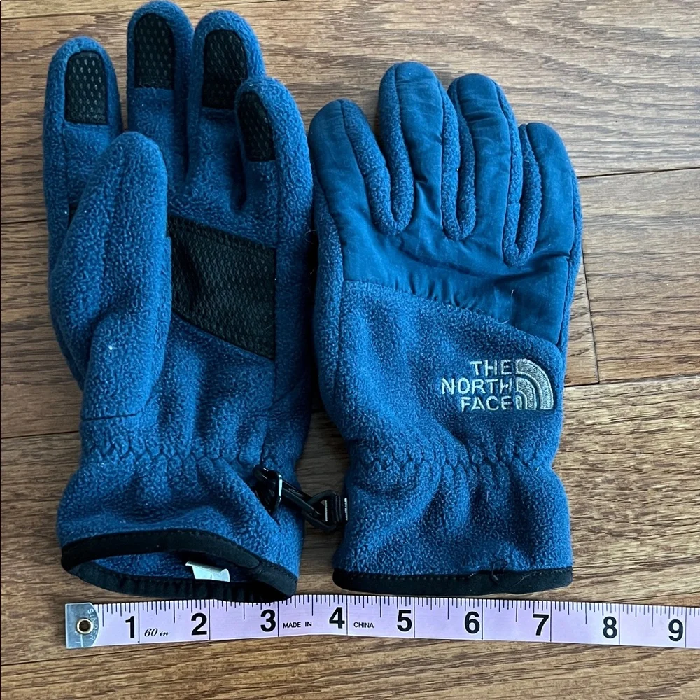 The North Face Blue Fleece Winter Gloves